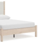 Signature Design by Ashley Cadmori Queen Upholstered Panel Bed, Dresser and Ni