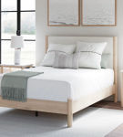 Signature Design by Ashley Cadmori Queen Upholstered Panel Bed, Dresser and Ni