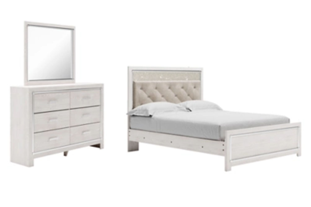 Signature Design by Ashley Altyra Queen Panel Bed, Dresser and Mirror