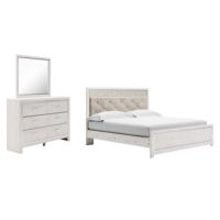 Signature Design by Ashley Altyra King Panel Bed, Dresser and Mirror