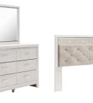 Signature Design by Ashley Altyra King Panel Headboard, Dresser and Mirror