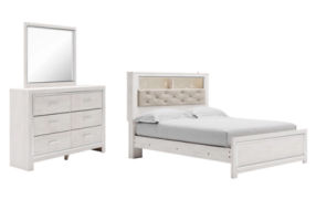 Signature Design by Ashley Altyra Queen Panel Bookcase Bed, Dresser and Mirror