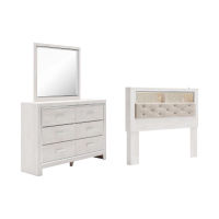 Signature Design by Ashley Altyra Queen Bookcase Headboard, Dresser and Mirror