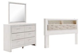 Signature Design by Ashley Altyra King Bookcase Headboard, Dresser and Mirror