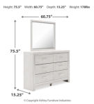 Signature Design by Ashley Altyra Queen Panel Storage Bed, Dresser, Mirror and