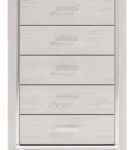 Altyra King Storage Bed, Dresser, Mirror and 2 Chests-White