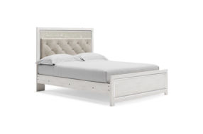 Signature Design by Ashley Altyra Queen Upholstered Panel Bed, Dresser, Mirror
