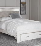 Signature Design by Ashley Altyra Queen Upholstered Storage Bed-White