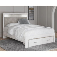 Signature Design by Ashley Altyra Queen Upholstered Storage Bed-White