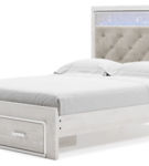 Signature Design by Ashley Altyra Queen Upholstered Storage Bed-White