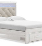 Signature Design by Ashley Altyra Queen Upholstered Storage Bed-White