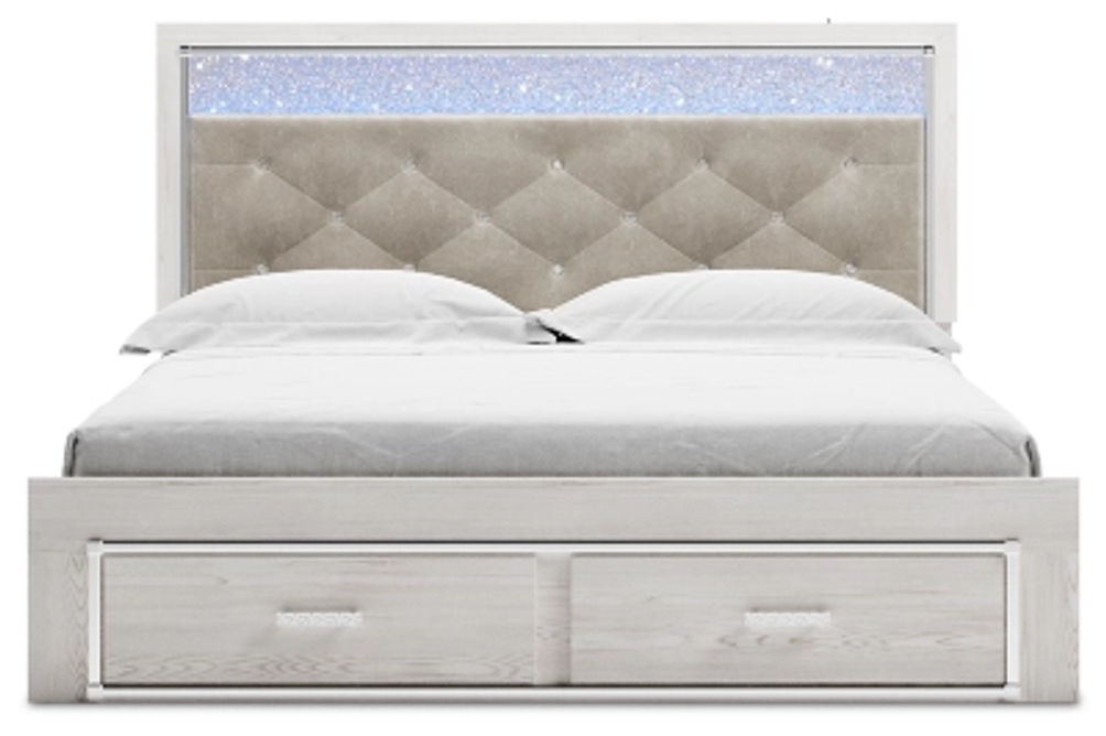 Signature Design by Ashley Altyra King Upholstered Storage Bed, Dresser, Mirro