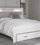 Signature Design by Ashley Altyra King Upholstered Storage Bed-White