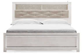 Signature Design by Ashley Altyra King Panel Bookcase Bed-White