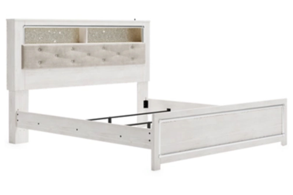 Signature Design by Ashley Altyra King Panel Bookcase Bed-White