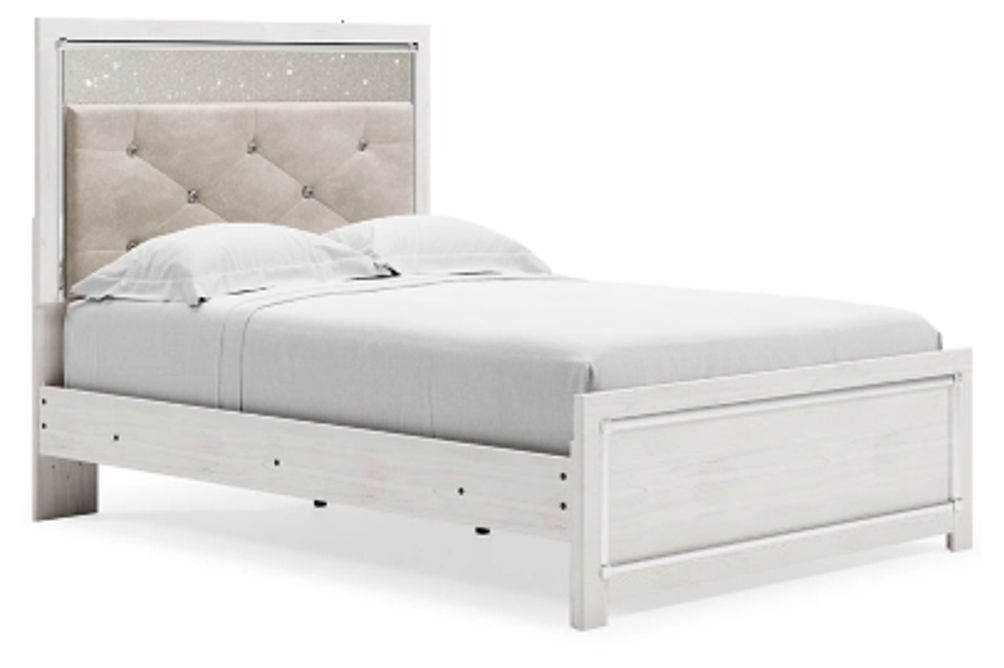 Signature Design by Ashley Altyra Full Panel Bed, Dresser and Mirror-White