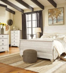 Signature Design by Ashley Willowton Queen Sleigh Bed-Whitewash