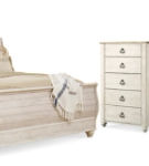 Signature Design by Ashley Willowton King Sleigh Bed, Dresser, Mirror, Chest a