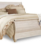 Signature Design by Ashley Willowton King Sleigh Bed, Dresser, Mirror and Ches