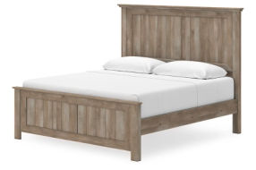 Signature Design by Ashley Yarbeck King Panel Bed-Sand