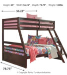 Signature Design by Ashley Halanton Twin/Full Bunk Bed with Mattress Set