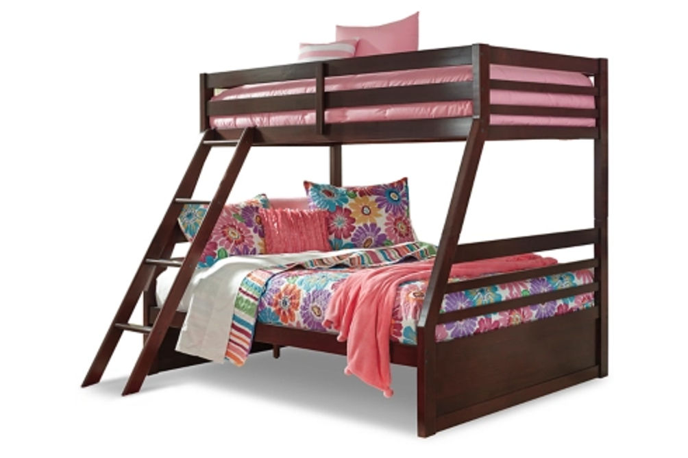 Signature Design by Ashley Halanton Twin/Full Bunk Bed with Mattress Set