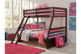 Signature Design by Ashley Halanton Twin/Full Bunk Bed with Mattress Set