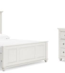 Signature Design by Ashley Grantoni King Panel Bed, Dresser and Mirror