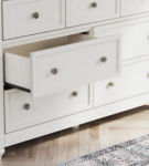 Signature Design by Ashley Grantoni Queen Panel Bed, Dresser and Mirror