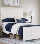 Signature Design by Ashley Grantoni Queen Panel Bed, Dresser and Mirror