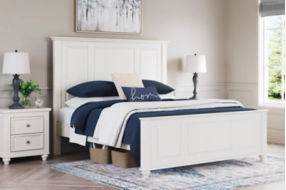 Signature Design by Ashley Grantoni King Panel Bed, Dresser and Mirror