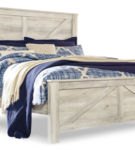 Signature Design by Ashley Bellaby King Crossbuck Panel Bed-Whitewash