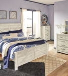 Signature Design by Ashley Bellaby King Crossbuck Panel Bed-Whitewash