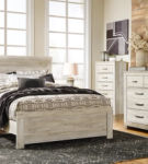 Bellaby Queen Panel Bed, Dresser, Mirror, and Nightstand-Whitewash