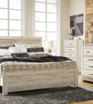 Bellaby King Panel Bed, Dresser, Mirror and 2 Nightstands-Whitewash