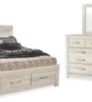 Signature Design by Ashley Bellaby Queen Panel Storage Bed, Dresser and Mirror