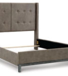 Signature Design by Ashley Wittland Queen Upholstered Panel Bed-Brown