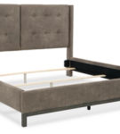 Signature Design by Ashley Wittland King Upholstered Panel Bed-Brown