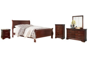 Signature Design by Ashley Alisdair Queen Sleigh Bed, Dresser, Mirror, Chest a