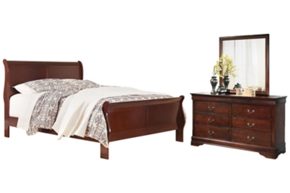 Signature Design by Ashley Alisdair Queen Sleigh Bed, Dresser and Mirror