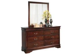 Signature Design by Ashley Alisdair Twin Sleigh Bed, Dresser and Mirror