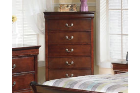 Signature Design by Ashley Alisdair King Sleigh Bed, Dresser, Mirror, Chest an