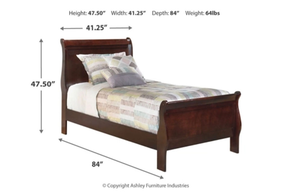 Signature Design by Ashley Alisdair Twin Sleigh Bed and Dresser