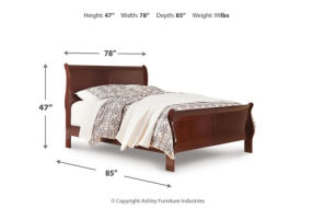 Signature Design by Ashley Alisdair King Sleigh Bed, Dresser, Mirror and Night