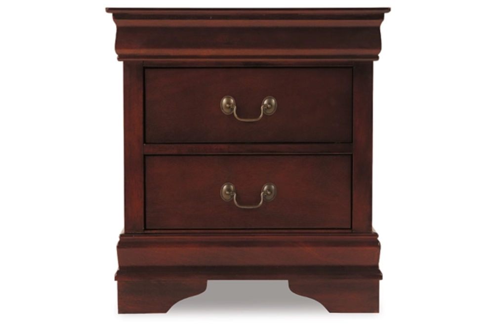 Alisdair Queen Sleigh Bed, Dresser, Mirror, and Nightstand-Reddish Brown