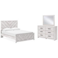 Signature Design by Ashley Cayboni Queen Panel Bed, Dresser and Mirror