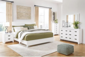 Signature Design by Ashley Binterglen Queen Panel Bed, Dresser and Mirror