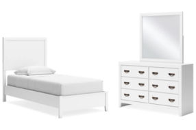 Signature Design by Ashley Binterglen Twin Panel Bed, Dresser and Mirror