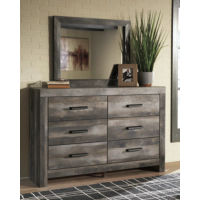 Wynnlow Queen Panel Bed, Dresser, Mirror, and Nightstand-Gray