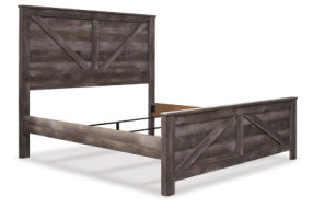 Signature Design by Ashley Wynnlow King Crossbuck Panel Bed-Gray